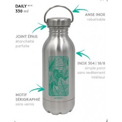Gourde inox 330 ml pour...