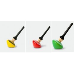 Toupie en bois personnage