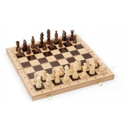 Jeu d'échecs pliable en bois