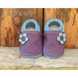 Chausson souple en cuir...