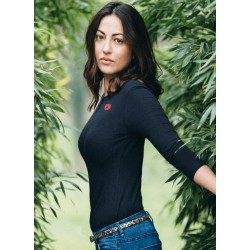 Dos nu noir coton et bambou...